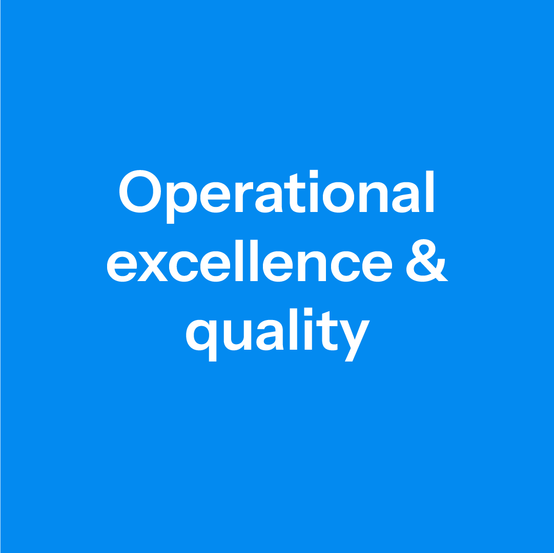 Operational excellence & quality